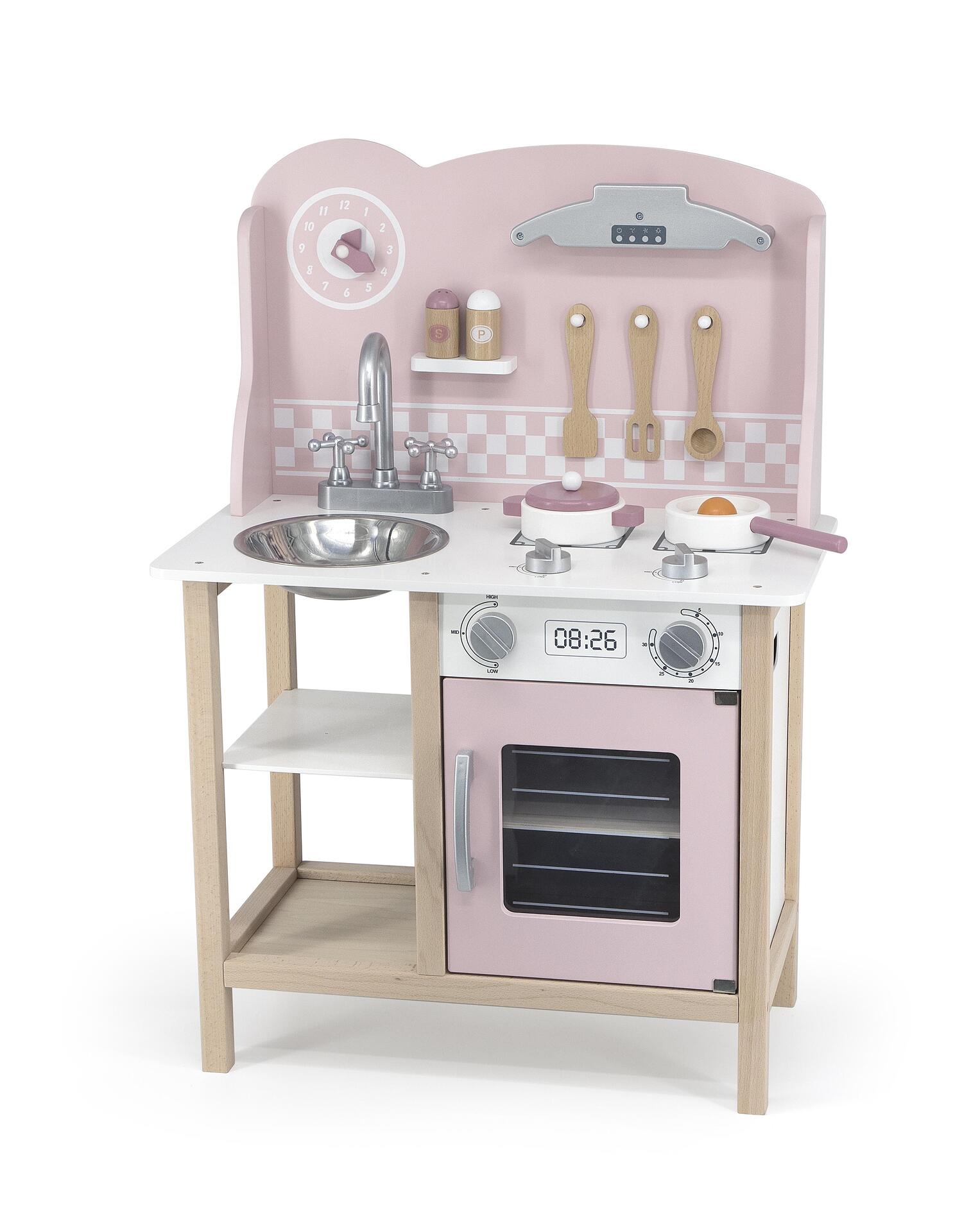 Розова кухня с аксесоари Polar B от Viga toys