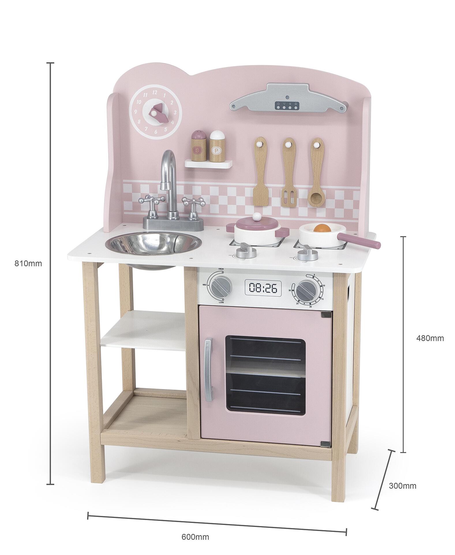 Розова кухня с аксесоари Polar B от Viga toys