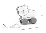 Дървена играчка за дърпане полярна мечка Polar B, Viga toys