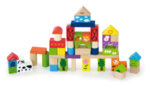 Строителни цветни блокчета 50 бр - Фермата  от Viga toys