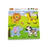 Пъзел с дръжки - диви животни, Viga toys