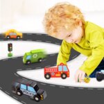 Комплект автомобили с пътни знаци, Tooky toy