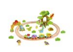 Детски среден дървен влак Динозаври, Tooky Toy