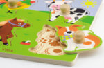 Пъзел с дръжки - животни от фермата, Viga toys