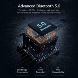 Orico блутут адаптер Bluetooth 5.0 USB adapter, black - BTA-508-BK