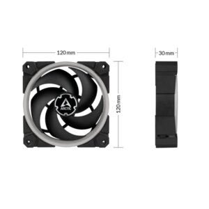 Arctic комплект вентилатори Fan SET 3x120mm - BioniX P120 A-RGB Bundle with controller/remote