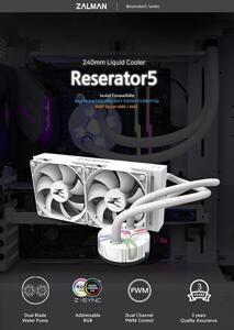 Zalman водно охлаждане Water Cooling Reserator5  Z24 White - Addressable RGB