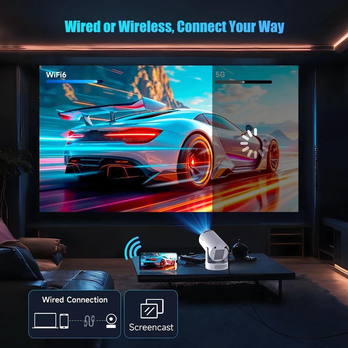 MagCubic преносим мултимедиен проектор Portable Multimedia Projector ...