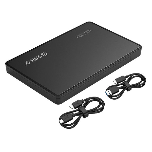 Orico външна кутия за диск Storage - Case - 2.5 inch TYPE C Gen2, UASP, black - 2588C3-G2-BK