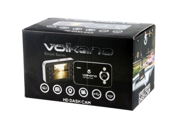 Volkano видеорегистатор Car Dash Camera HD - VS-000-BK Volkano видеорегистатор Car Dash Camera HD - VS-000-BK