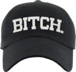 Унисекс черна шапка с козирка и щампа "BIT+H"