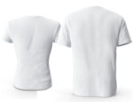 Комплект бели тениски за двойки с щампа "Heart"-Copy