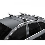 Багажник за покрива на автомобила с интегрирани рейлинги