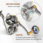 Единична ръкохватка (ноб) за дръжка GOMEXUS Spinning Power Handle with Titanium Knob 68mm x 38mm за макари Shimano