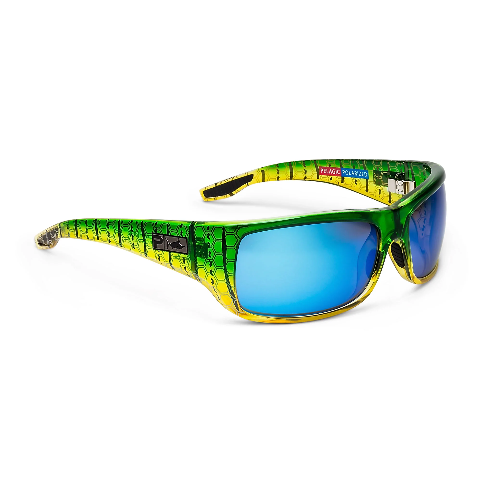 Слънчеви очила PELAGIC FISH HOOK - POLARIZED POLYCARBONATE LENS: Green Dorado/Blue Mirror