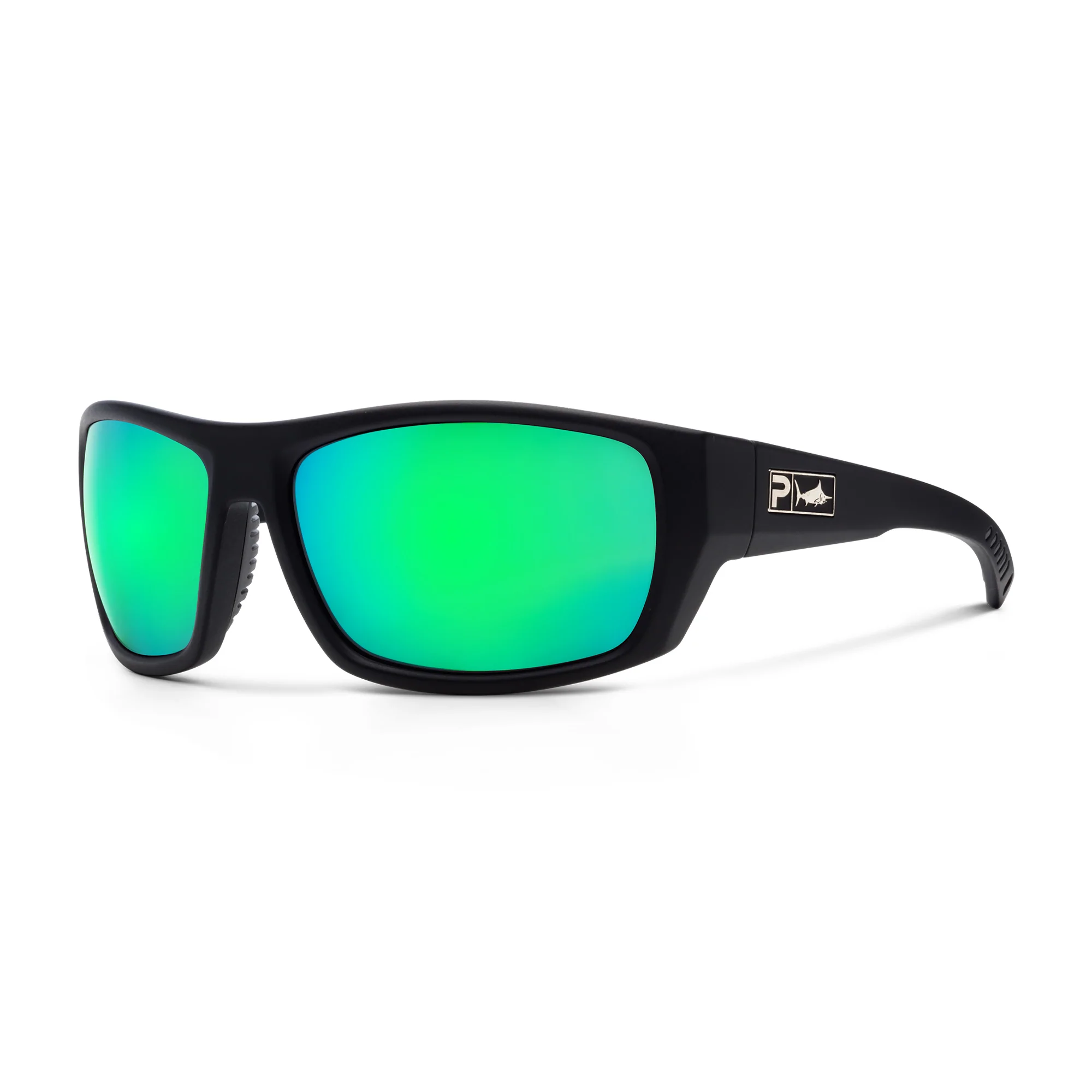 Слънчеви очила PELAGIC PURSUIT - POLARIZED MINERAL GLASS: Matte Black/Green Mirror