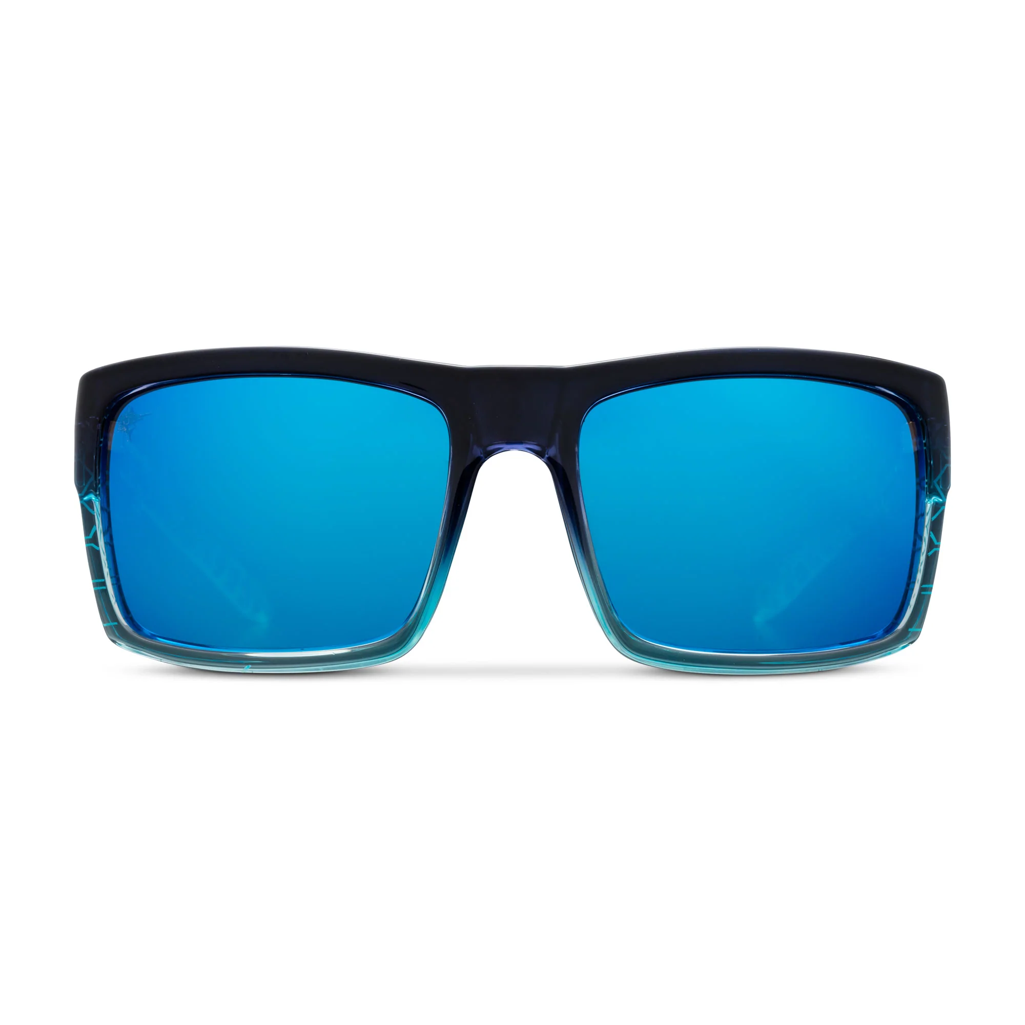 Слънчеви очила PELAGIC SHARK BITE - POLARIZED MINERAL GLASS: Matte Black/Green Mirror