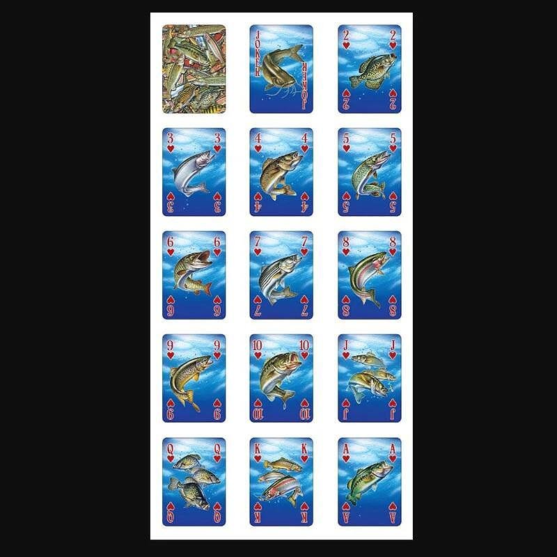Карти за игра Rivers Edge Playing Cards Fresh Water Fish 2861