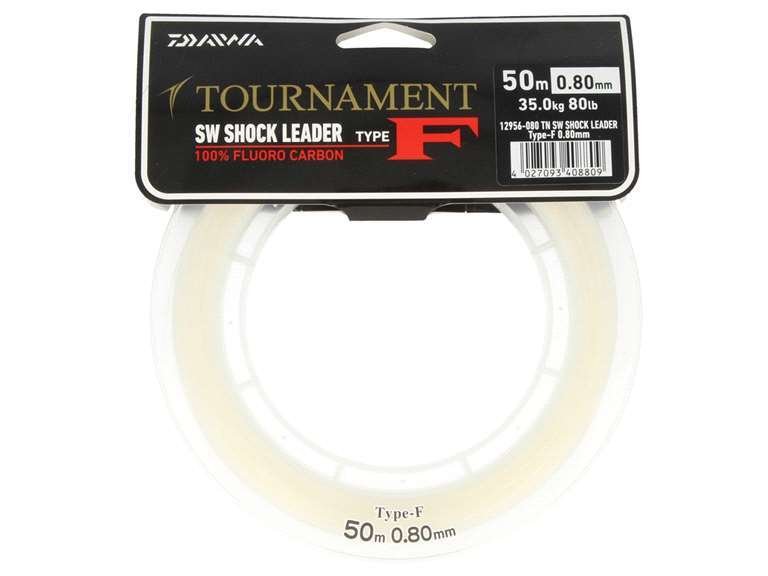 Fil De Bas De Ligne Shock Leader Daiwa Type N - 50 M, Résistance 100/100 Lb