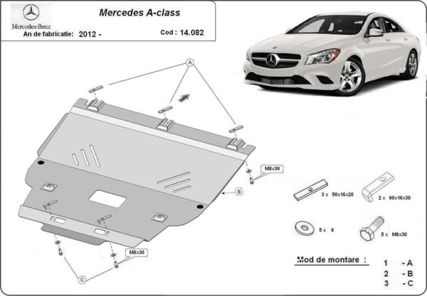 Метална кора под двигател и скоростна кутия MERCEDES A (W176) от 2012