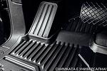 Гумени стелки Frogum съвместими с Opel Zafira A и B 1999-2014, за 3-ти ред седалки, 2 части, черни