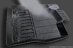 3D гумени стелки Frogum за Seat Tarraco (2018+)/ Skoda Kodiaq (2016+), 4 части, черен цвят