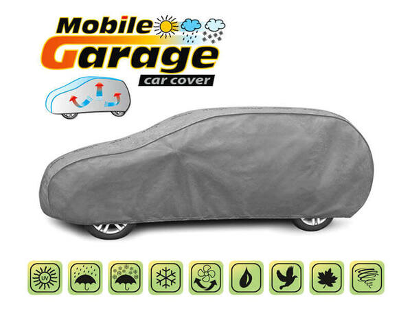 Покривало за кола Kegel серия Mobile размер XL (485x187x122) сиво за хечбек и комби