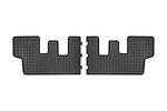Гумени стелки Frogum съвместими със Citroen C4 Picasso след 2013 година за 3-ти ред седалки, 2 части, черни