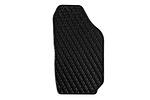 Гумени стелки Gumarny Zubri съвместими с Skoda Roomster Praktik 2006-2015, 2 части, черни-Copy