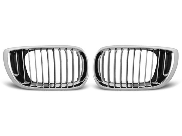 Тунинг решетки бъбреци хром за BMW E46 09.01-03.05