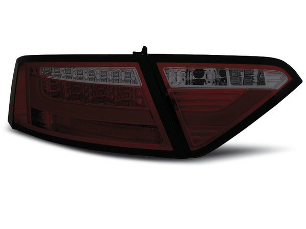 Тунинг LED стопове червено опушено за Audi A5 2007-06.2011 купе, версия без фабрични led стопове