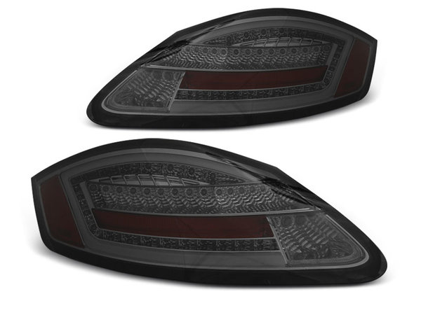 Тунинг LED BAR стопове опушени с динамични мигачи за PORSCHE BOXSTER 987 / CAYMAN 05-08