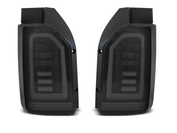 Тунинг LED BAR стопове хром опушени с динамични мигачи за VW T6 2015-