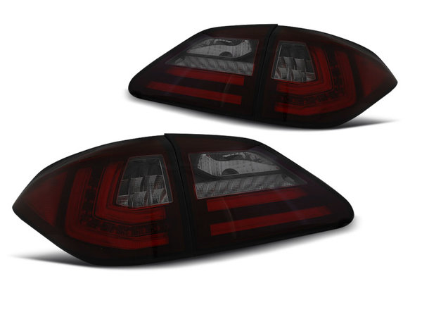 Тунинг LED BAR стопове червено опушени с динамични мигачи за LEXUS RX III 350 09-12