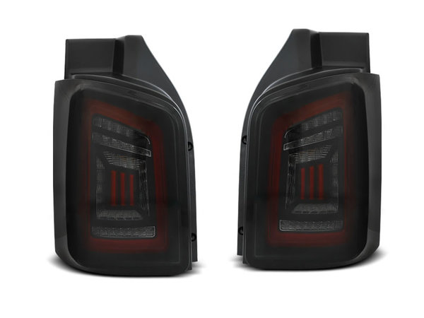 Тунинг LED BAR стопове опушени с динамични мигачи за VW T5 04.03-09 / 10-15