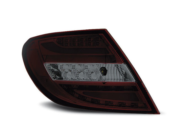 Тунинг LED стопове опушени с чрвено за Mercedes C-класа W204 2007-2010 седан