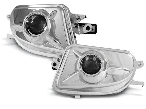 Тунинг халогени хром с лупи за MERCEDES W210 06.99-03.02 / CLK / SLK