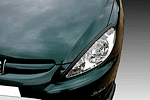 Вежди за фарове за Peugeot 307 - черни
