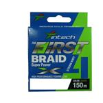 Плетено влакно Intech First braid PE X4 - 150 m, #1.0, 0.165 mm, green