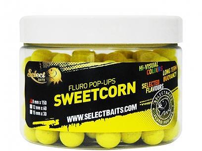 Топчета Pop-Up - Select Baits - Fluoro Yellow Sweetcorn - 12 mm