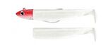 Fiiish Black Minnow No2 Combo - 2 x 9 cm White, 1 x 10 g Red