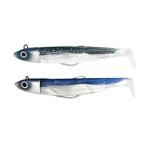 Fiiish Black Minnow No2 Double Combo - 2 x 9 cm, 2 x 10 g, Blue - Blue Glitter