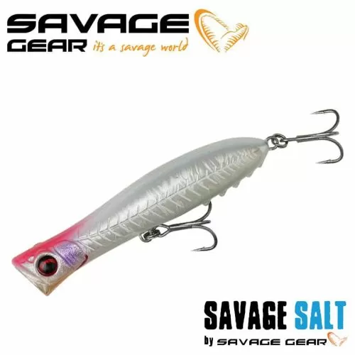 Воблер SG Gravity Popper - 9 cm, 13.5 g, White Glow