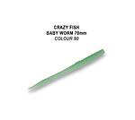 Силикон Crazy Fish MF Classic Worm 70 - 90 Blue Glowing, аром.кал