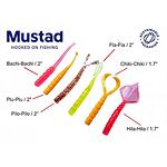 Силикон Mustad Aji Worm Bachi-Bachi - 2'' 001 Clear Rainbow Glitter