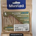 Силикон Mustad Aji Worm Bachi-Bachi - 2'' 001 Clear Rainbow Glitter