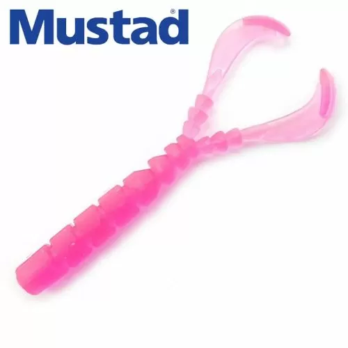 Силикон Mustad Aji Worm Chiki-Chiki - 1.7'' 004 UV Clear Pink