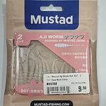 Силикон Mustad Aji Worm Naf-Naf - 2'' 007 Clear Red Glitter