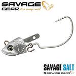 Джиг глава SG Savage Minnow WL Jighead Tail100 #5/0, 18g, Neutral,3pcs