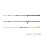 Въдица Delphin Corsa Black Carp SIC - 3.90 m, 3.50 Lbs / 3 pcs-Copy